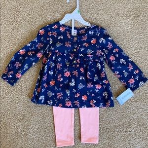 2 piece floral shirt pant set